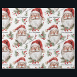 Santa Personalise Name Christmas Large Scale Wrapping Paper<br><div class="desc">Santa Personalise Name Christmas Large Scale Wrapping Paper</div>