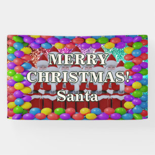 Santa Personalised character birthday banner