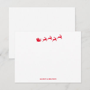 Santa Personalised Christmas Stationery Card