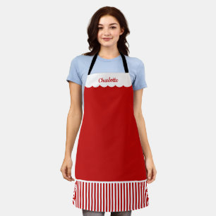 Santa Personalised Elf Christmas Holiday Apron