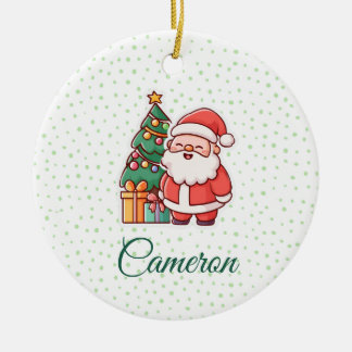 Santa, Personalised My First Christmas Ceramic Tree Decoration