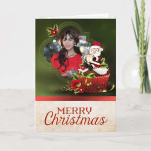 Santa Photo Christmas Card