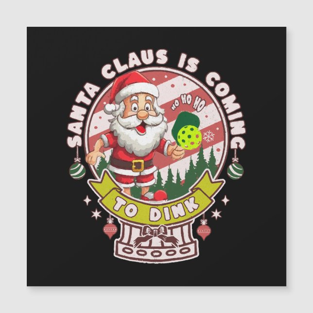 Santa Pickleball Christmas, Funny Santa  (Front)