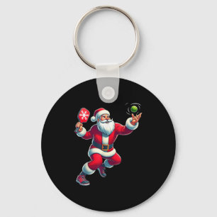 Santa Pickleball Christmas Shirt Women Men Kids Xm Key Ring