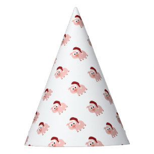 Santa Pig Party Hat