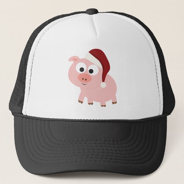 Santa Pig Trucker Hat (Front)