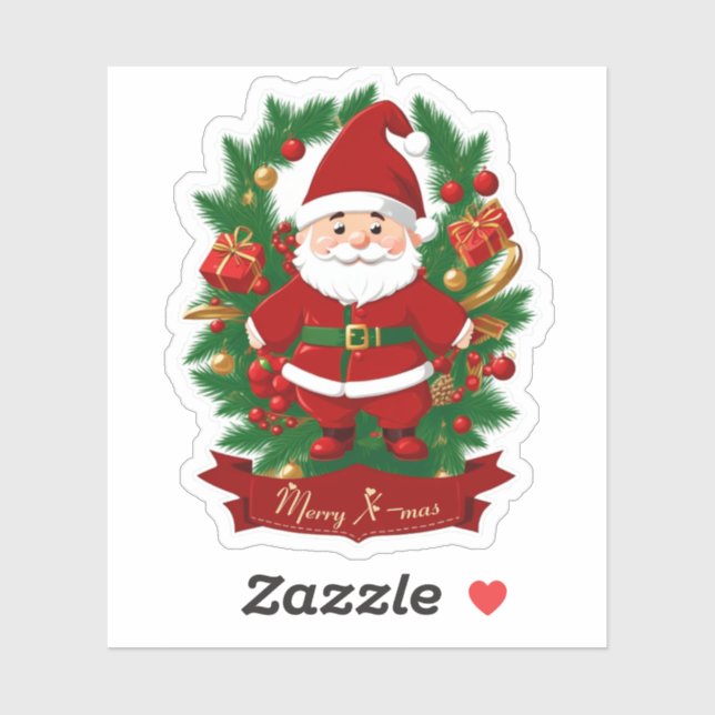 Santa, pint, gifts (Sheet)