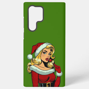 Santa Pinup: Pop Art Glam Samsung Galaxy Case