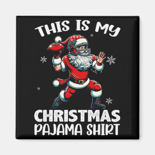 Santa Playing American Football, This Is My Christ Magnet