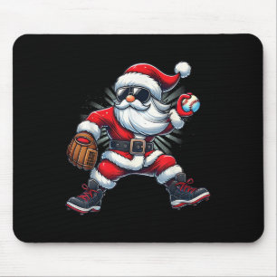 Santa Playing Baseball As Tcher Boys Kids Teens Ch Mouse Mat