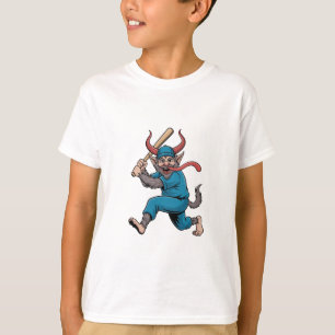 Santa Playing Baseball Christmas Baseball Player T-Shirt