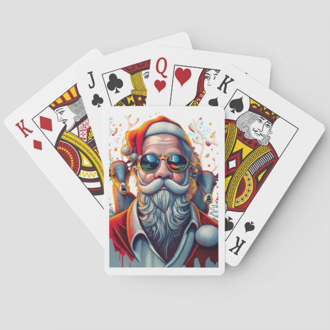 santa playing cards (Back)