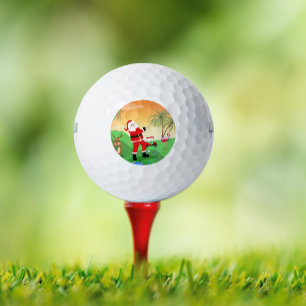 Santa Playing Out Of Water Hazard In Florida Golf Golf Balls