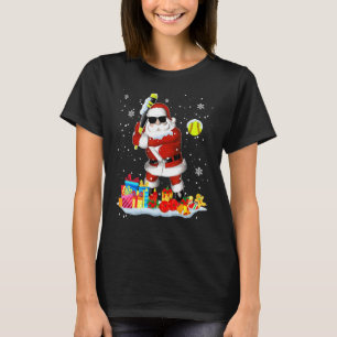 Santa Playing Softball Cool Christmas Santa Softba T-Shirt