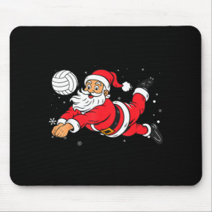 Santa Playing Volleyball Christmas Pajama Cool Srt Mouse Mat