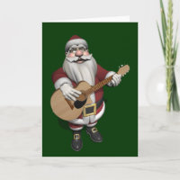 Santa Plays Accoustic Guitar