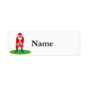 Santa plays golf