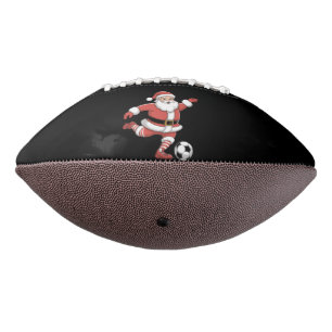 Santa Plays Soccer Christmas Sports American Football