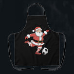 Santa Plays Soccer Christmas Sports Apron<br><div class="desc">Santa Plays Soccer Christmas Sports</div>