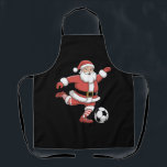 Santa Plays Soccer Christmas Sports Apron<br><div class="desc">Santa Plays Soccer Christmas Sports</div>