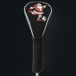 Santa Plays Soccer Christmas Sports Golf Head Cover<br><div class="desc">Santa Plays Soccer Christmas Sports</div>