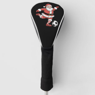 Santa Plays Soccer Christmas Sports Golf Head Cover