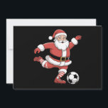 Santa Plays Soccer Christmas Sports Holiday Card<br><div class="desc">Santa Plays Soccer Christmas Sports</div>