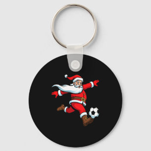 Santa Plays Soccer Christmas Srts Women Men Kids L Key Ring