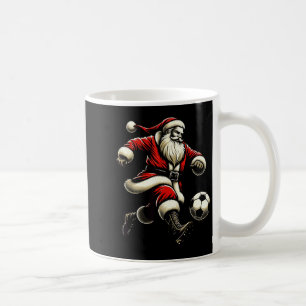 Santa Plays Soccer Srts, Xmas Christmas Women Men  Coffee Mug