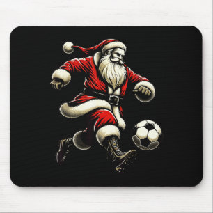Santa Plays Soccer Srts, Xmas Christmas Women Men  Mouse Mat