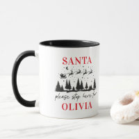 Santa please stop here for Christmas traditional C