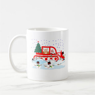 Santa Ploughing Down Snowmen Coffee Mug