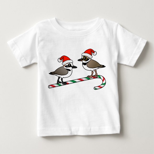Santa Plovers Baby T-Shirt (Front)
