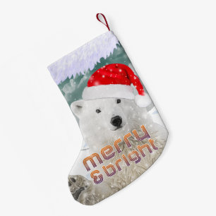 Santa Polar Bear   Beary Christmas Stocking