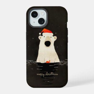 Santa Polar Bear iPhone 15 Case