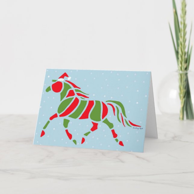 Santa Pony Holiday Card (Front)