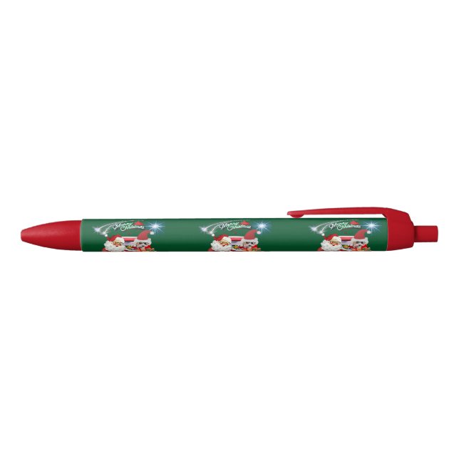 Santa Poodle Reindeer Writing Pen (Top)