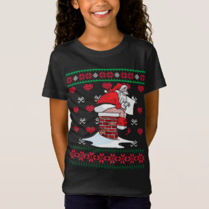 Santa Pooping Down Chimney Ugly Xmas Sweater Chris