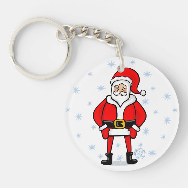 Santa Pose Key Ring (Front)