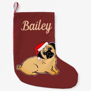 Santa Pug Custom Christmas Stocking
