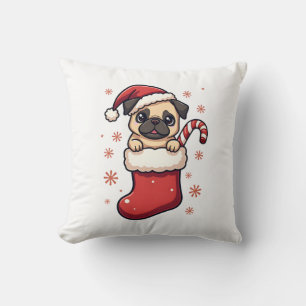 Santa Pug Delight Cushion