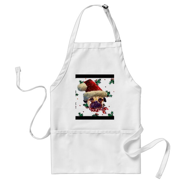 Santa Pug Standard Apron (Front)