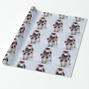 Santa Pug Wrapping Paper