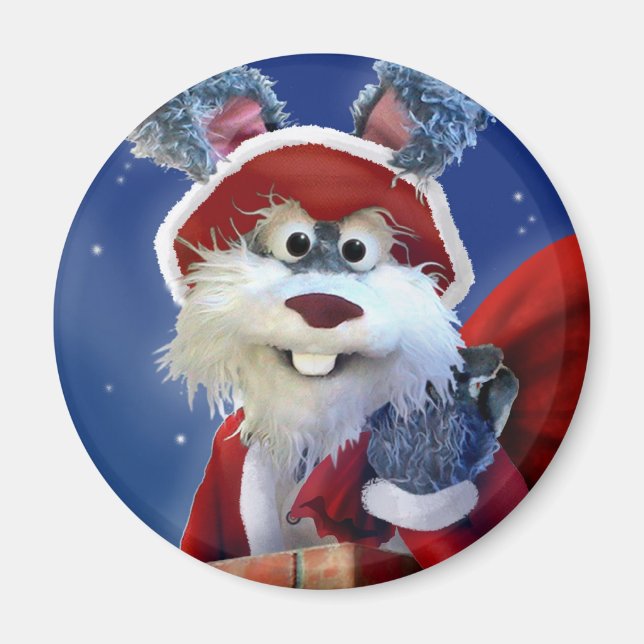 Santa Rabbit magnet (Front)