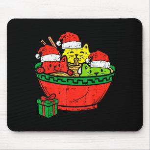 Santa Ramen Cats Anime Christmas Xmas Kids Girls M Mouse Mat