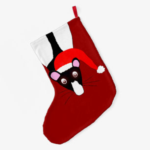 Santa rat Christmas stocking