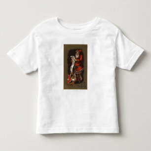 Santa Reading his Good Children List Toddler T-Shirt