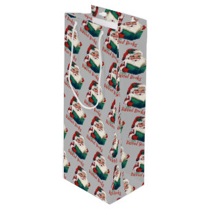Santa Reads Banned Books Wine Gift Bag