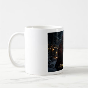 Santa & Reindeer Christmas Coffee Mug