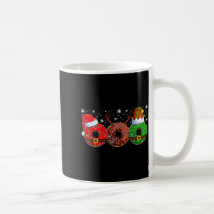 Santa Reindeer Elf Donut Doughnut Christmas Womens Coffee Mug